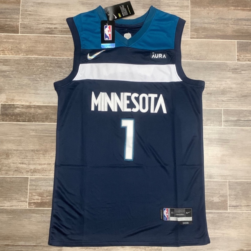 NBA Nike Swingman Minnesota Timberwolves Anthony Edwards Icon Edition Jersey